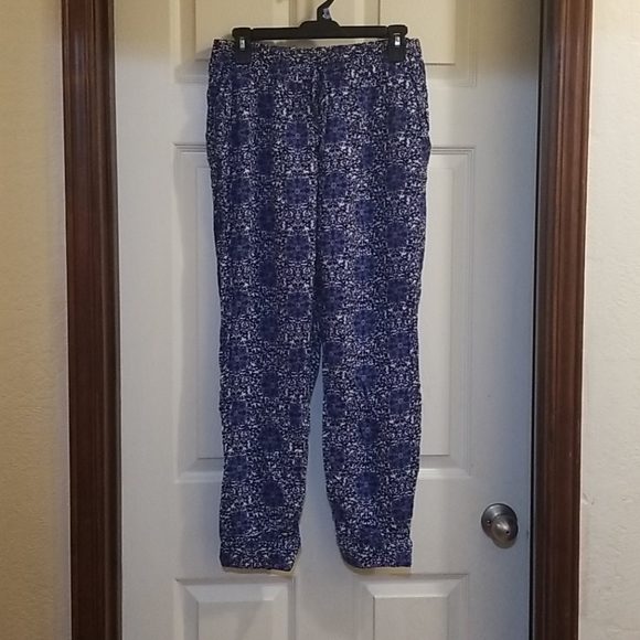 💥3 for $10💥 Indigo Tile Batik Jogger Pants - Picture 1 of 5